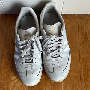 Adidas White and Tan Sneakers